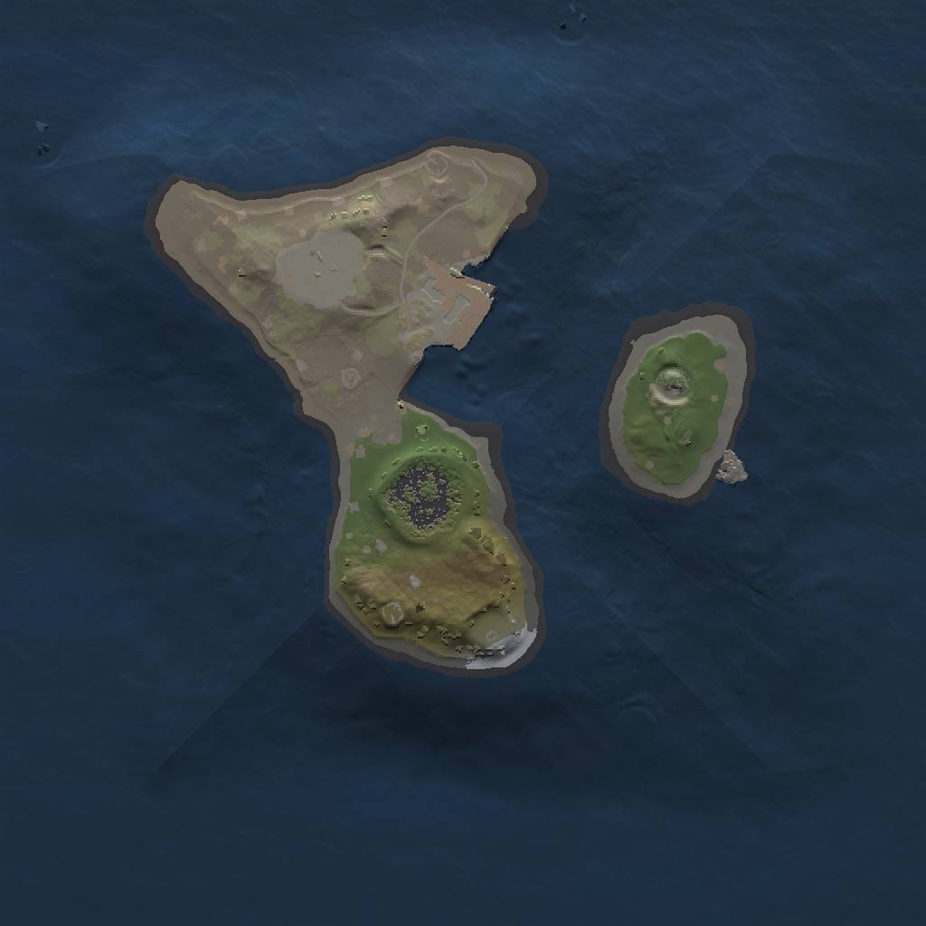 Rust Map: Procedural Map, Size: 1500, Seed: 104384455, 3 Monuments