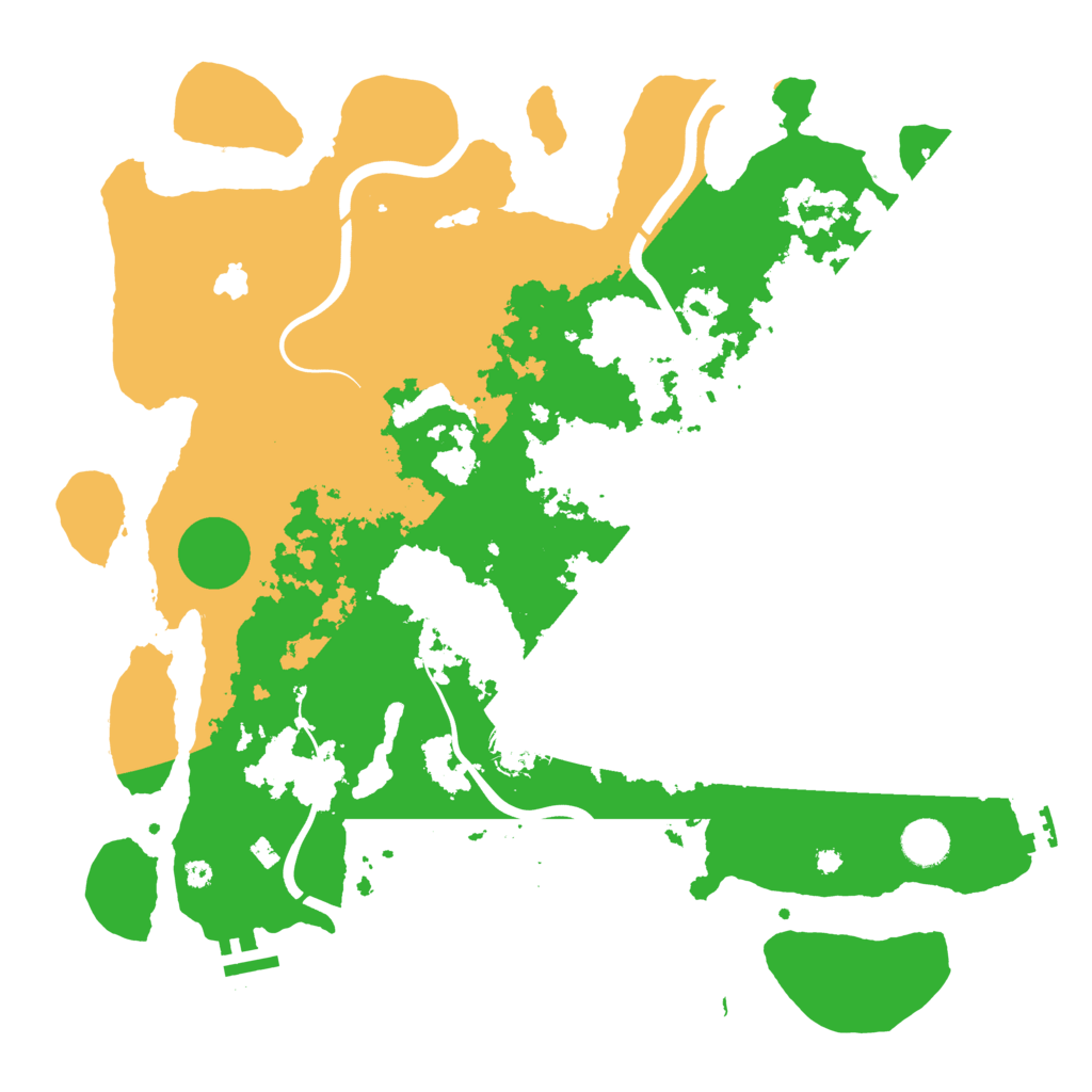 Biome Rust Map: Procedural Map, Size: 4000, Seed: 90909050