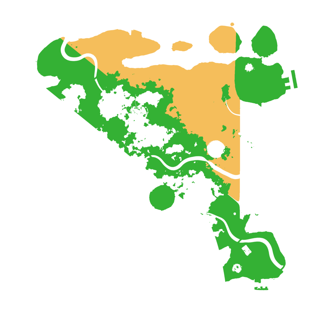 Biome Rust Map: Procedural Map, Size: 3550, Seed: 101441998