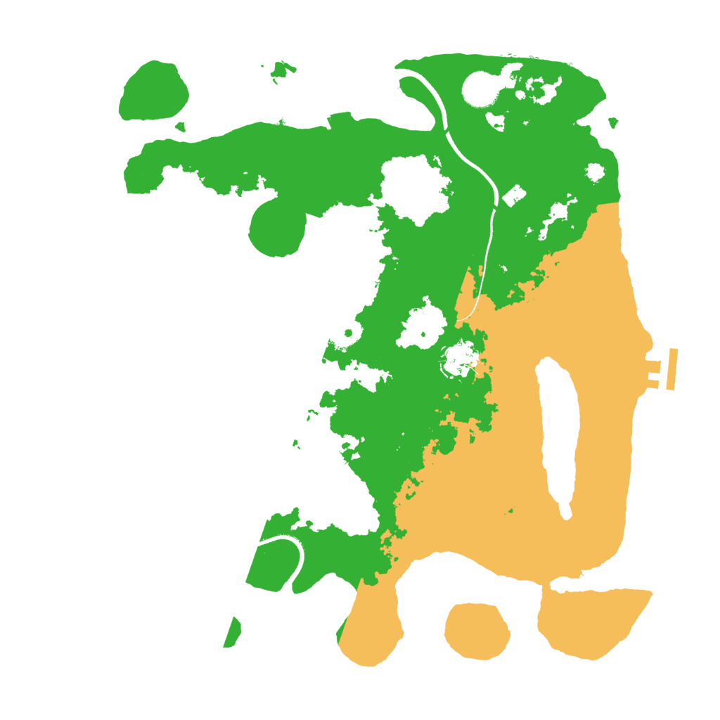 Biome Rust Map: Procedural Map, Size: 3500, Seed: 7815693