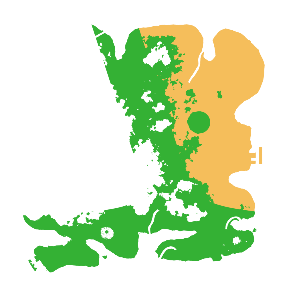 Biome Rust Map: Procedural Map, Size: 3500, Seed: 44231233