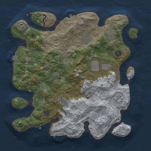 Thumbnail Rust Map: Procedural Map, Size: 3600, Seed: 10204, 16 Monuments