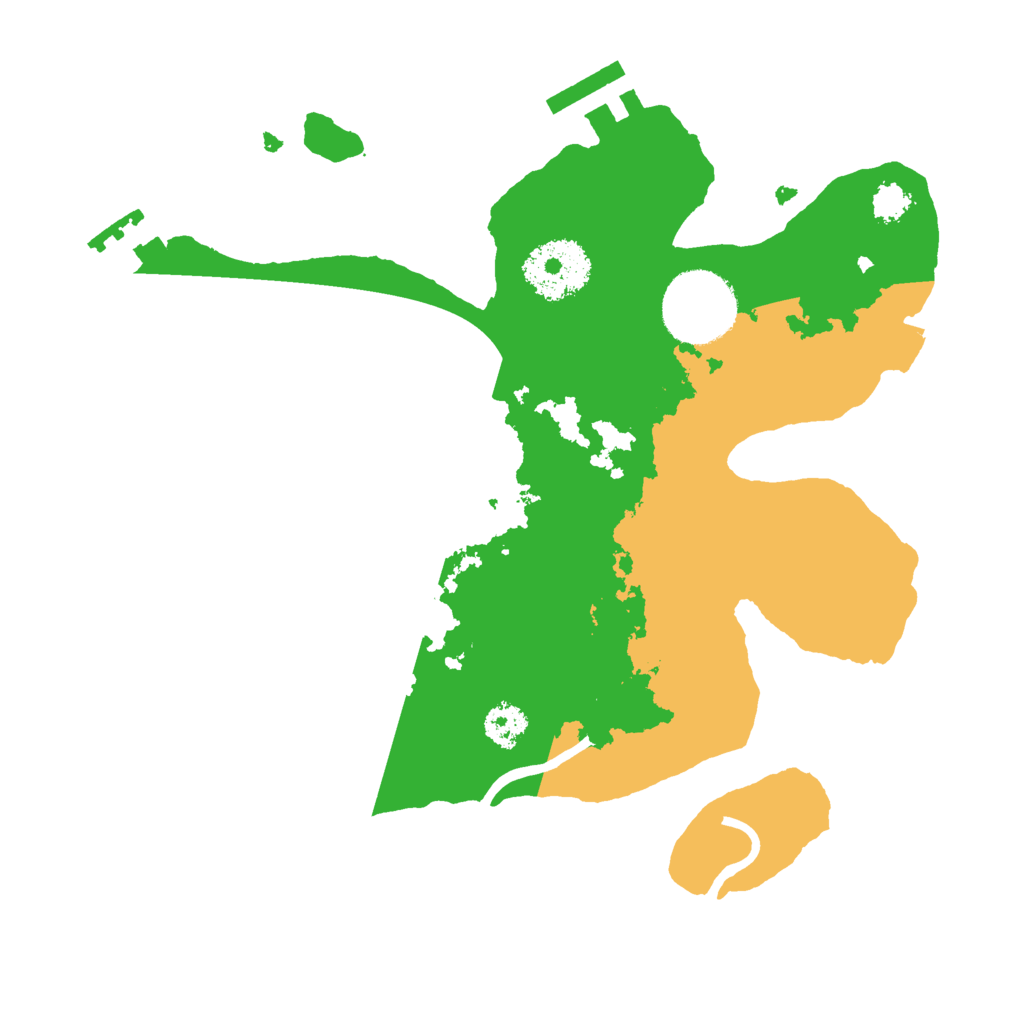 Biome Rust Map: Procedural Map, Size: 2500, Seed: 611068731