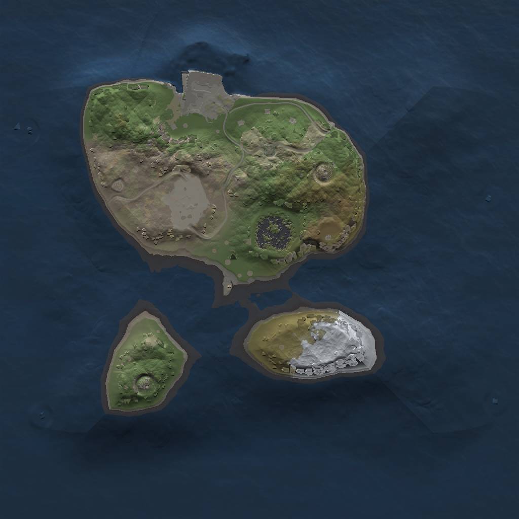 Rust Map: Procedural Map, Size: 1500, Seed: 20202022, 3 Monuments