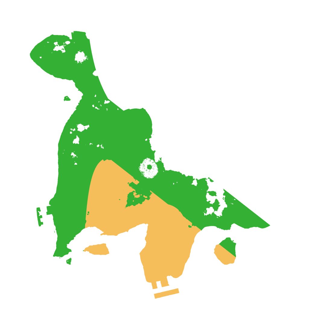 Biome Rust Map: Procedural Map, Size: 2500, Seed: 576346231