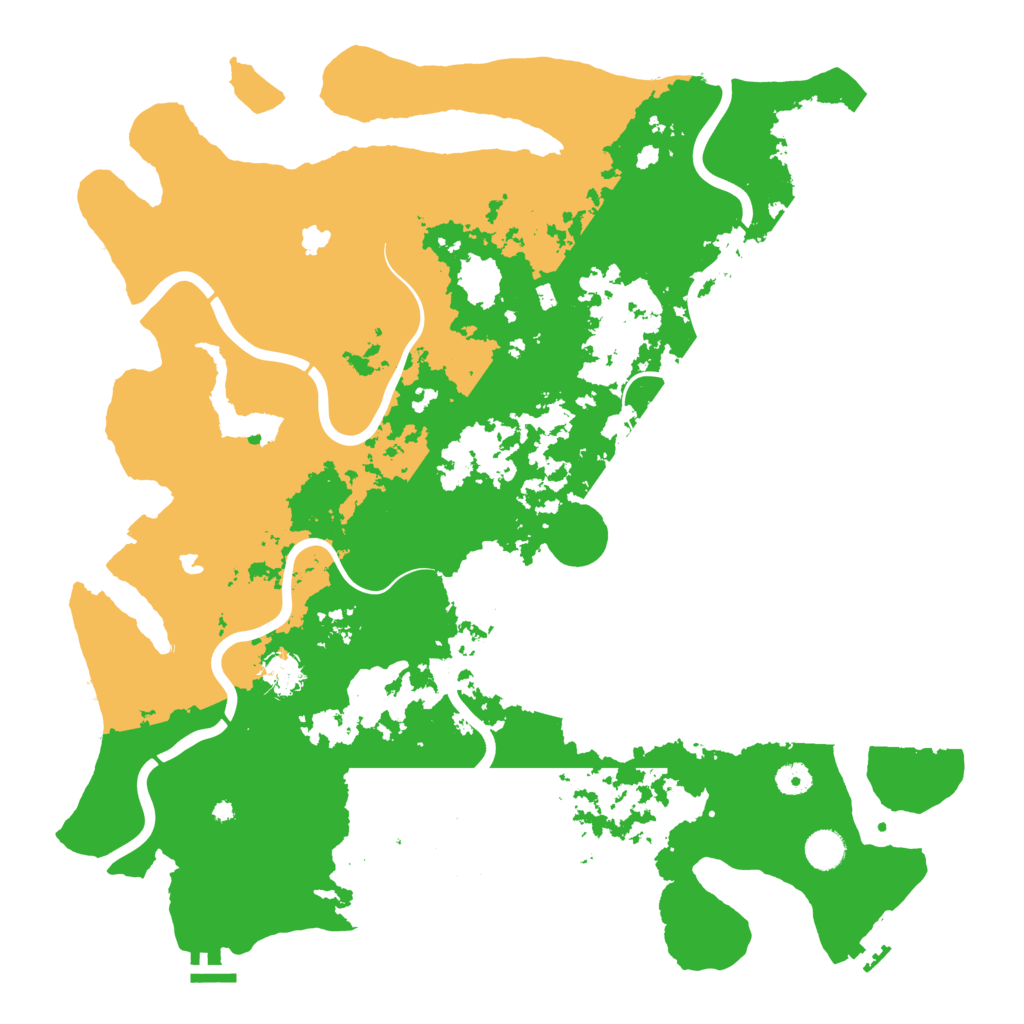 Biome Rust Map: Procedural Map, Size: 4500, Seed: 2351516