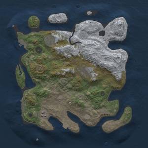 Thumbnail Rust Map: Procedural Map, Size: 3250, Seed: 1558805449, 12 Monuments