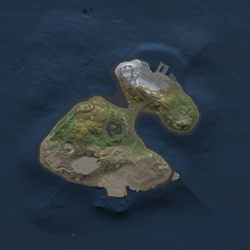 Rust Map: Procedural Map, Size: 1500, Seed: 35591, 4 Monuments