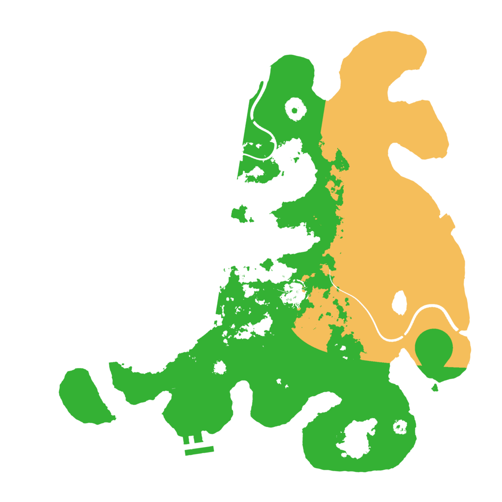 Biome Rust Map: Procedural Map, Size: 3500, Seed: 1237924868