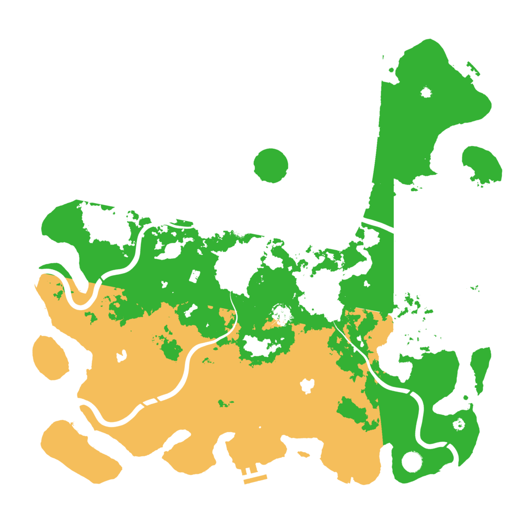 Biome Rust Map: Procedural Map, Size: 4500, Seed: 35591