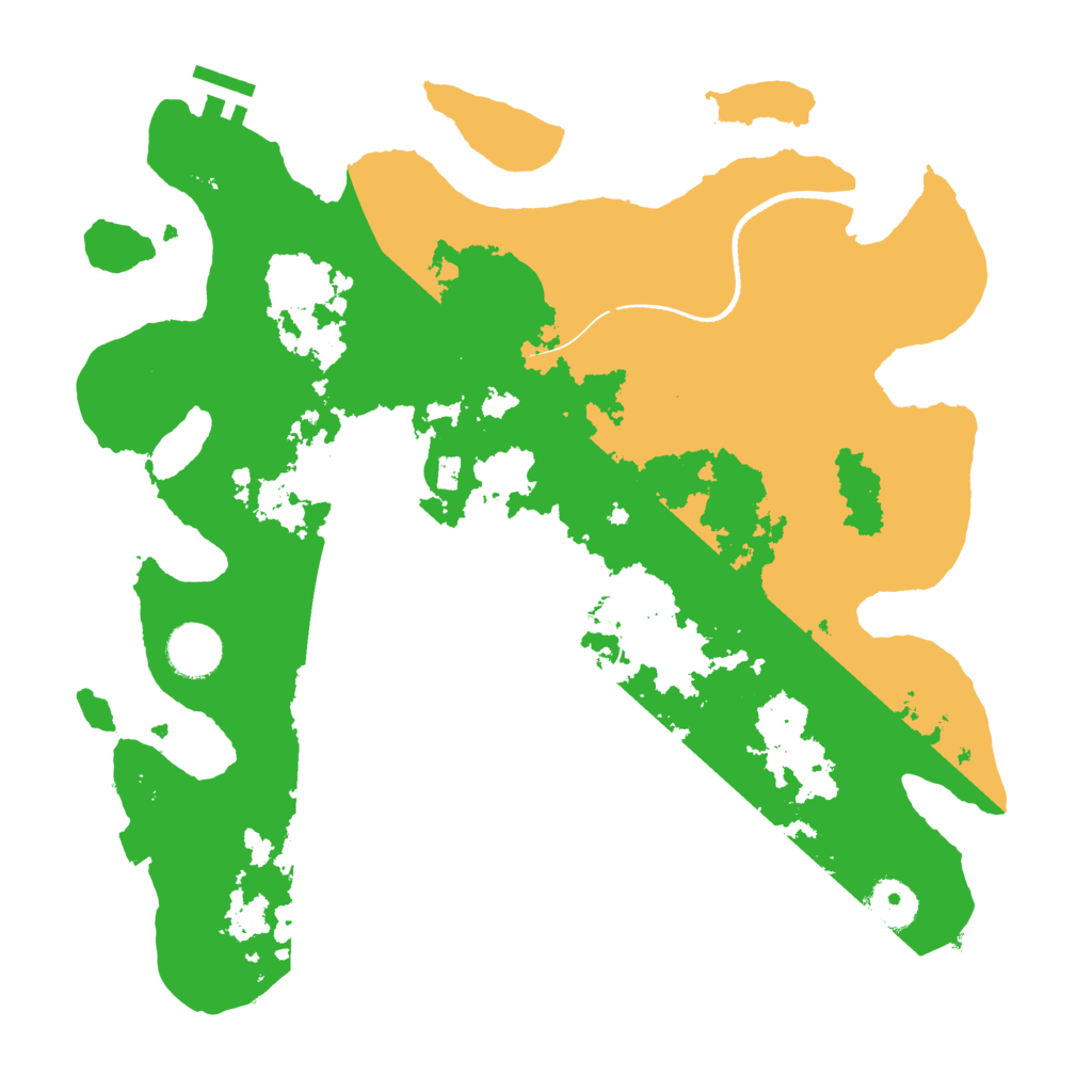 Biome Rust Map: Procedural Map, Size: 3500, Seed: 642271478