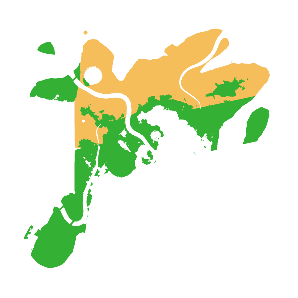 Biome Rust Map: Procedural Map, Size: 3000, Seed: 6389174