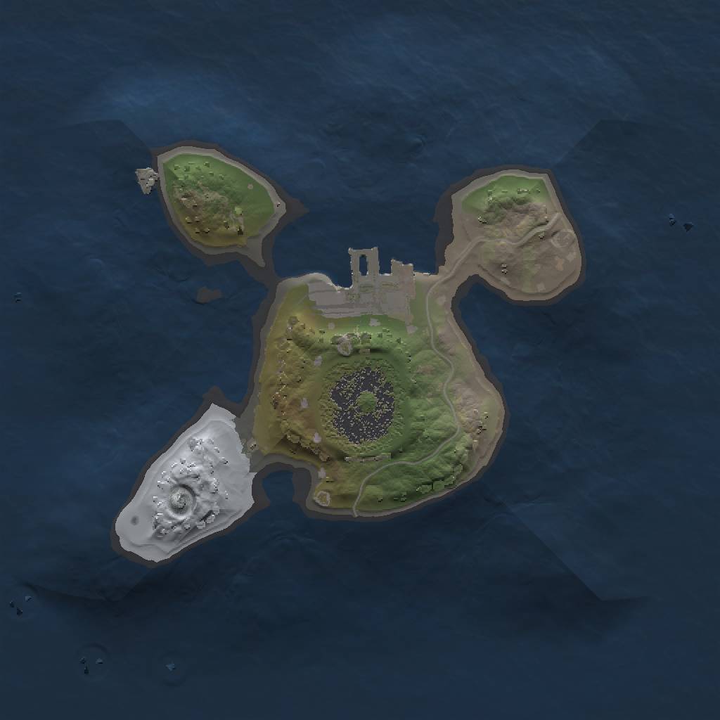 Rust Map: Procedural Map, Size: 1500, Seed: 15771, 4 Monuments