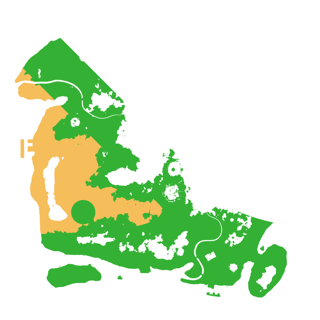 Biome Rust Map: Procedural Map, Size: 3500, Seed: 996887324
