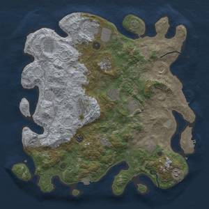 Thumbnail Rust Map: Procedural Map, Size: 4000, Seed: 745431450, 19 Monuments