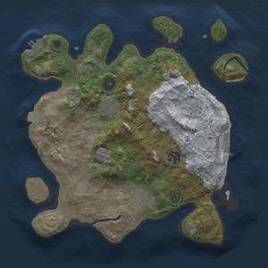 Thumbnail Rust Map: Procedural Map, Size: 3000, Seed: 1324040323, 12 Monuments