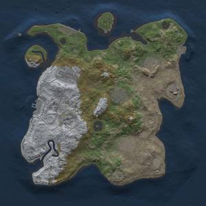 Thumbnail Rust Map: Procedural Map, Size: 3000, Seed: 15637483, 13 Monuments