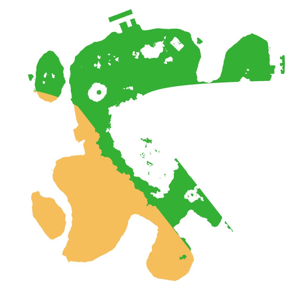 Biome Rust Map: Procedural Map, Size: 2500, Seed: 434671