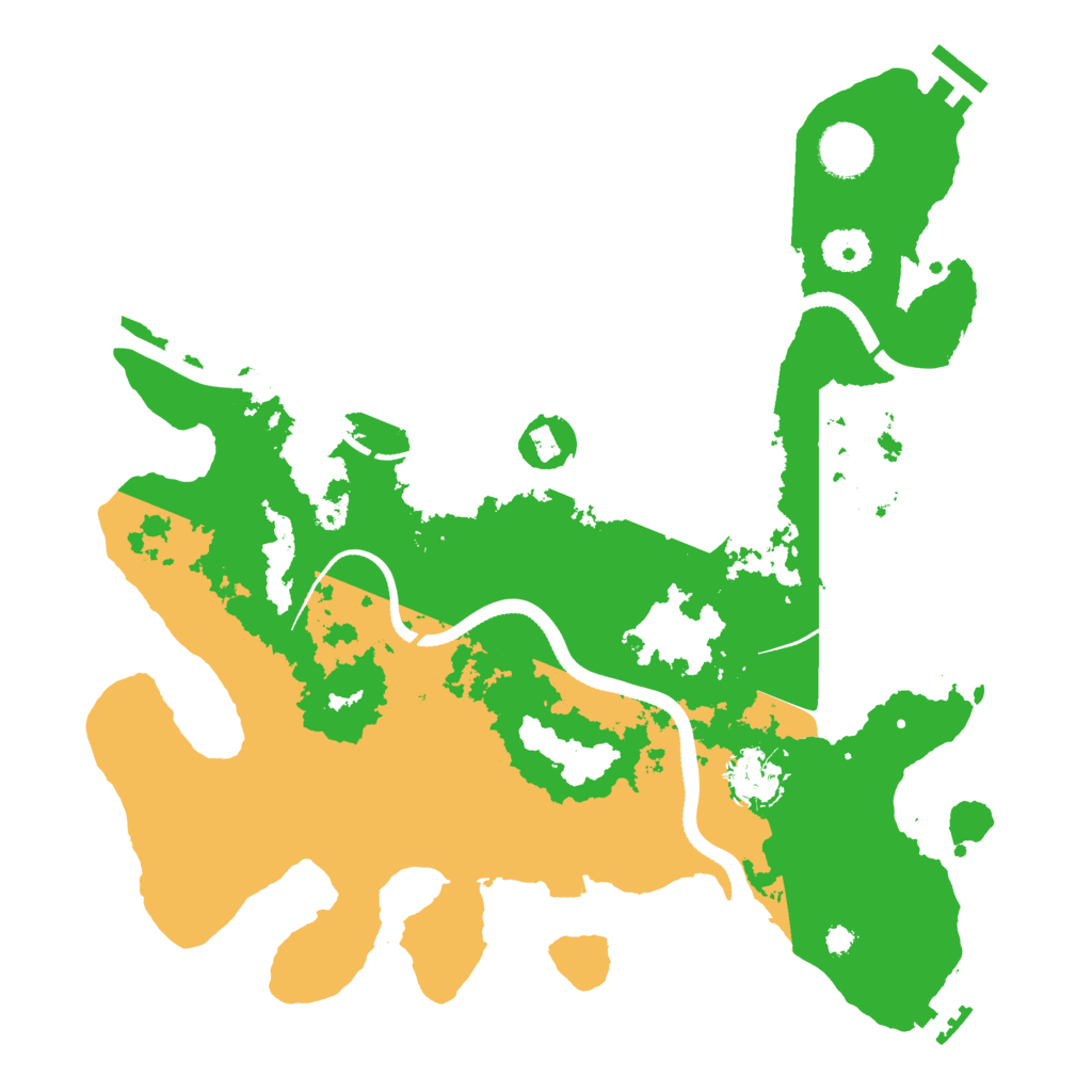 Biome Rust Map: Procedural Map, Size: 3500, Seed: 5643345