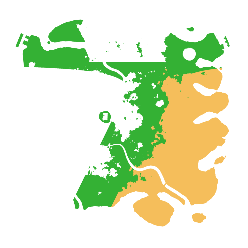 Biome Rust Map: Procedural Map, Size: 3500, Seed: 1542563214