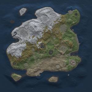 Thumbnail Rust Map: Procedural Map, Size: 3000, Seed: 1425895, 13 Monuments