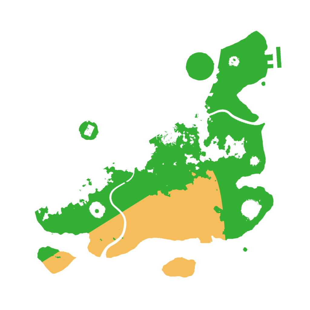 Biome Rust Map: Procedural Map, Size: 3000, Seed: 1425895