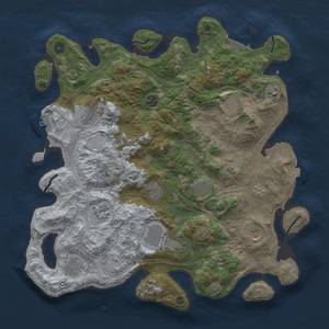 Thumbnail Rust Map: Procedural Map, Size: 4250, Seed: 39693887, 19 Monuments