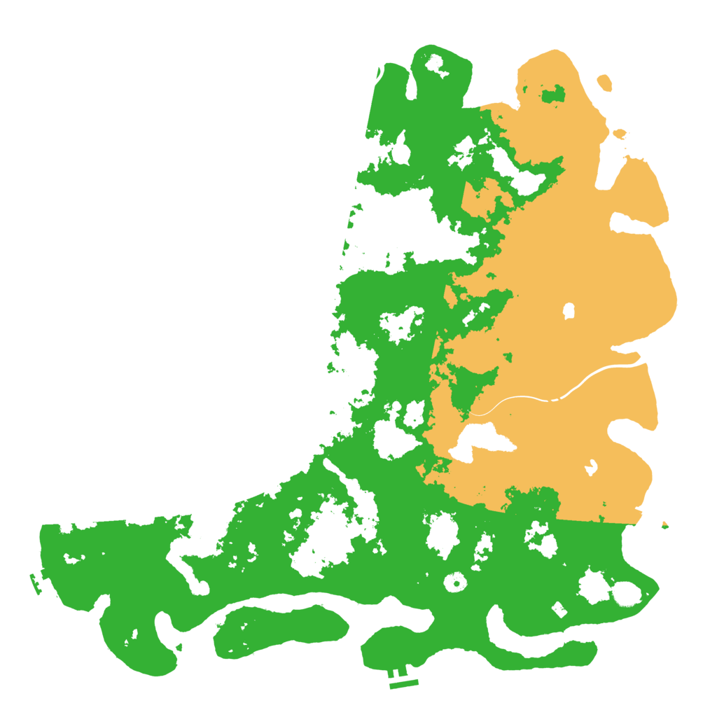 Biome Rust Map: Procedural Map, Size: 5000, Seed: 296739075