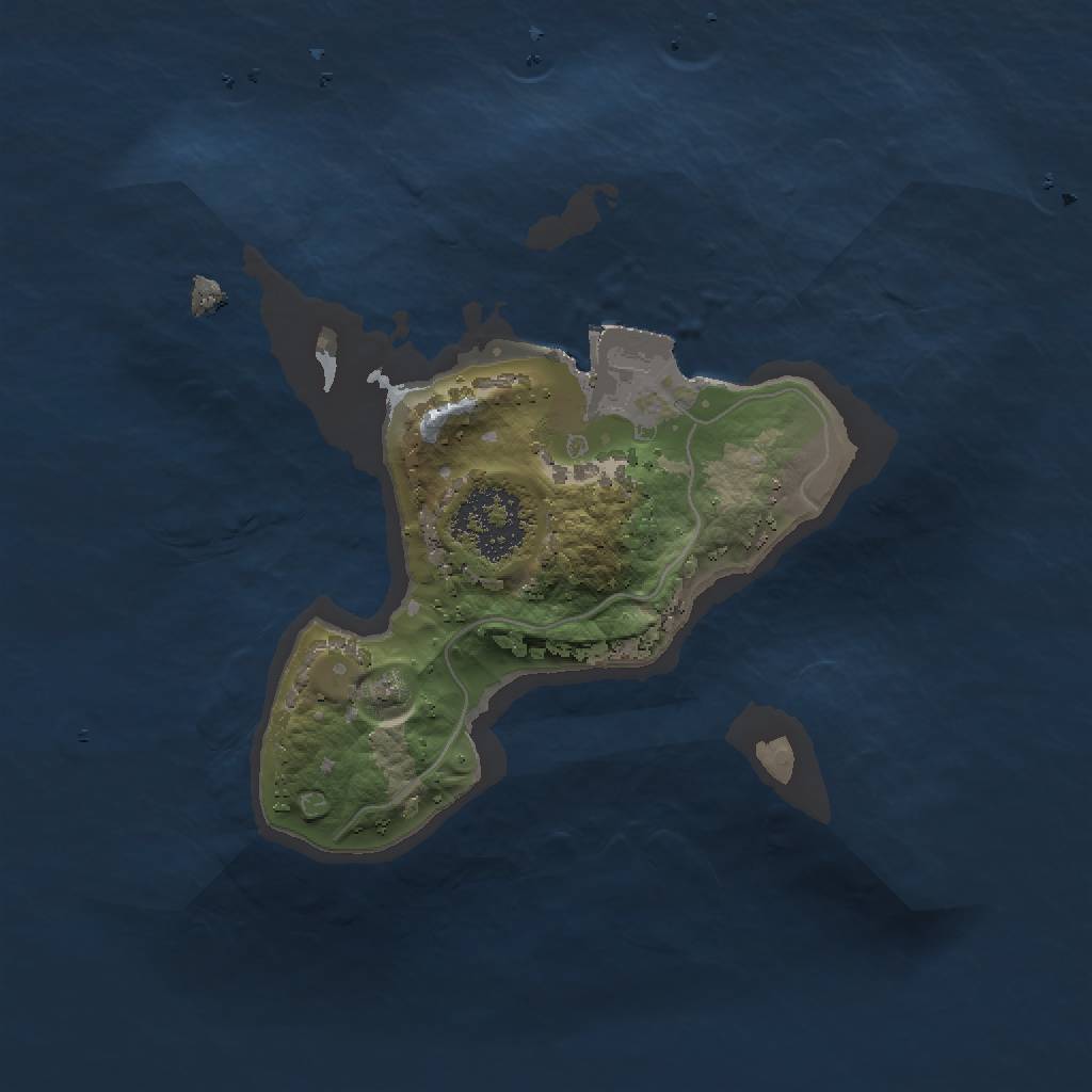 Rust Map: Procedural Map, Size: 1500, Seed: 1456318024, 3 Monuments