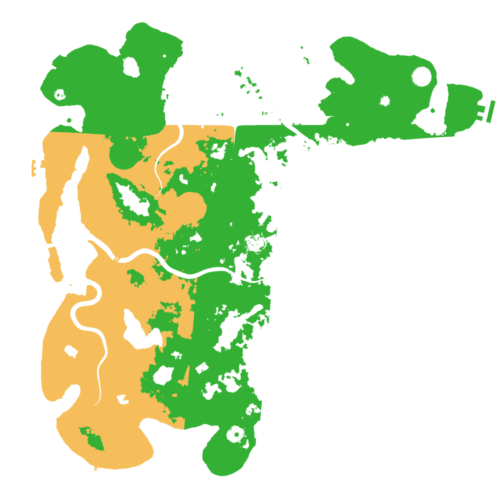 Biome Rust Map: Procedural Map, Size: 4500, Seed: 927354290