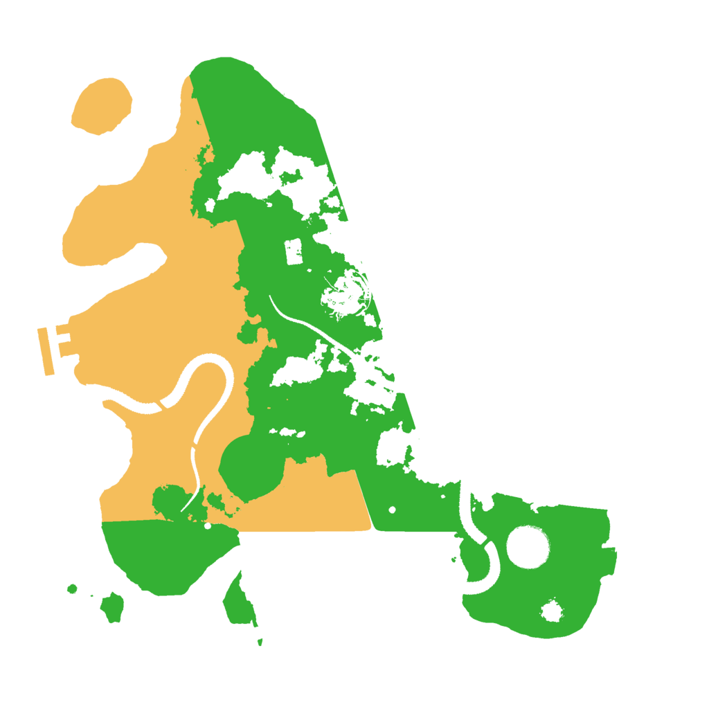 Biome Rust Map: Procedural Map, Size: 3000, Seed: 9364528