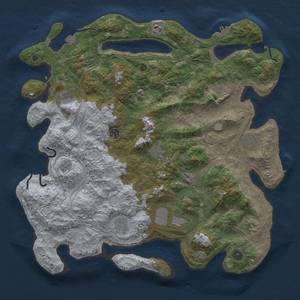 Thumbnail Rust Map: Procedural Map, Size: 4500, Seed: 951479678, 18 Monuments