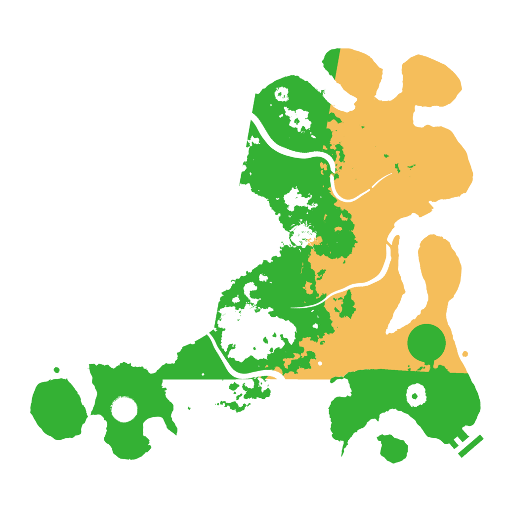 Biome Rust Map: Procedural Map, Size: 3500, Seed: 745431450