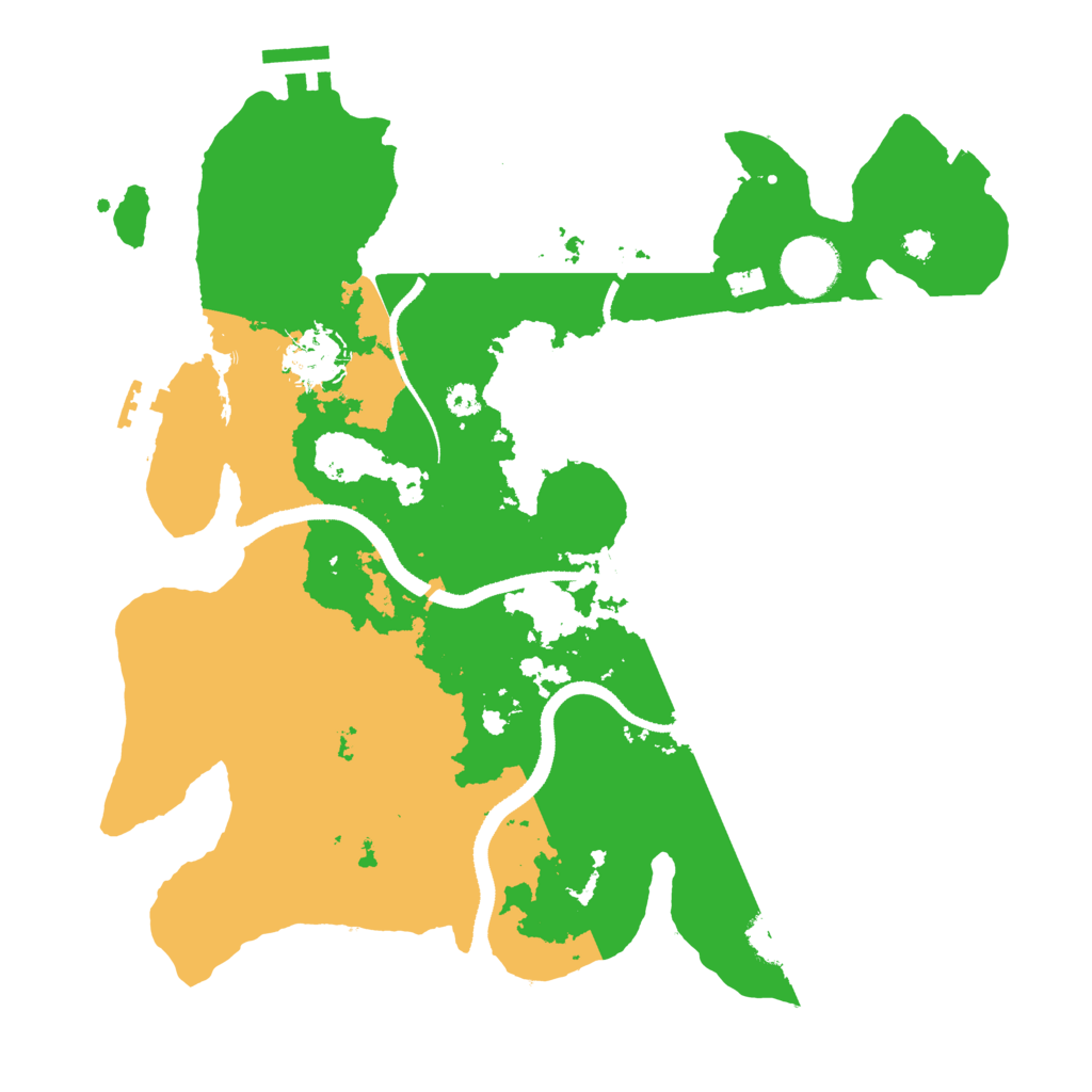 Biome Rust Map: Procedural Map, Size: 3300, Seed: 1207951493