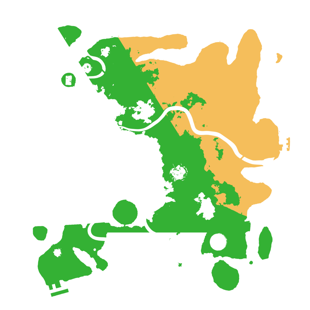 Biome Rust Map: Procedural Map, Size: 3500, Seed: 1370230235