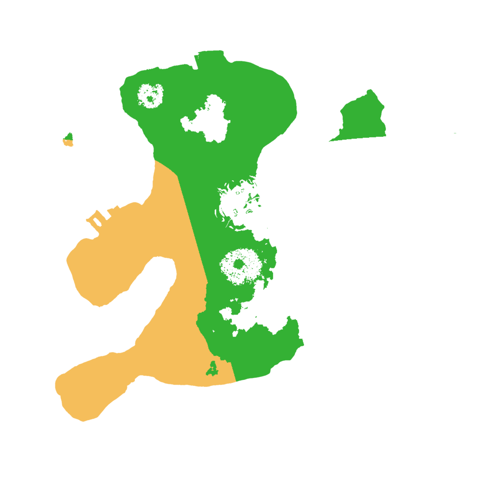 Biome Rust Map: Procedural Map, Size: 2000, Seed: 410076605