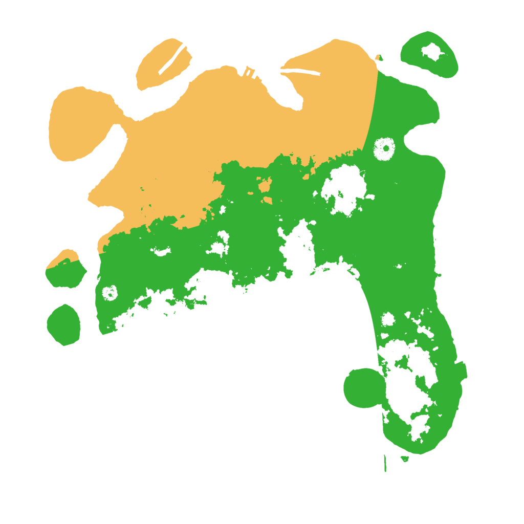 Biome Rust Map: Procedural Map, Size: 3500, Seed: 550783226