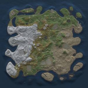 Thumbnail Rust Map: Procedural Map, Size: 4000, Seed: 1542563214, 18 Monuments