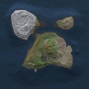 Thumbnail Rust Map: Procedural Map, Size: 1500, Seed: 48362265, 3 Monuments