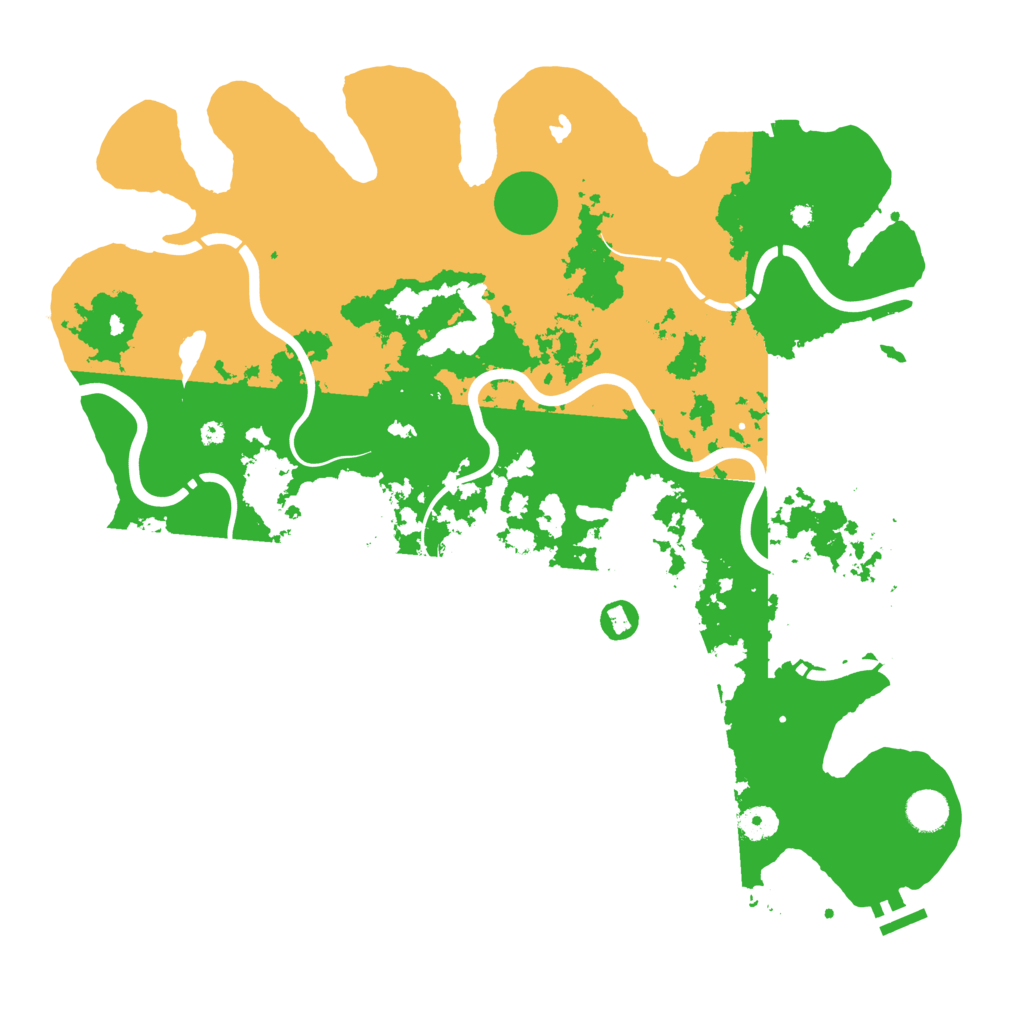 Biome Rust Map: Procedural Map, Size: 4250, Seed: 305279844