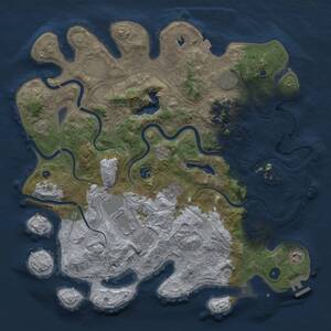 Thumbnail Rust Map: Procedural Map, Size: 4250, Seed: 305279844, 15 Monuments