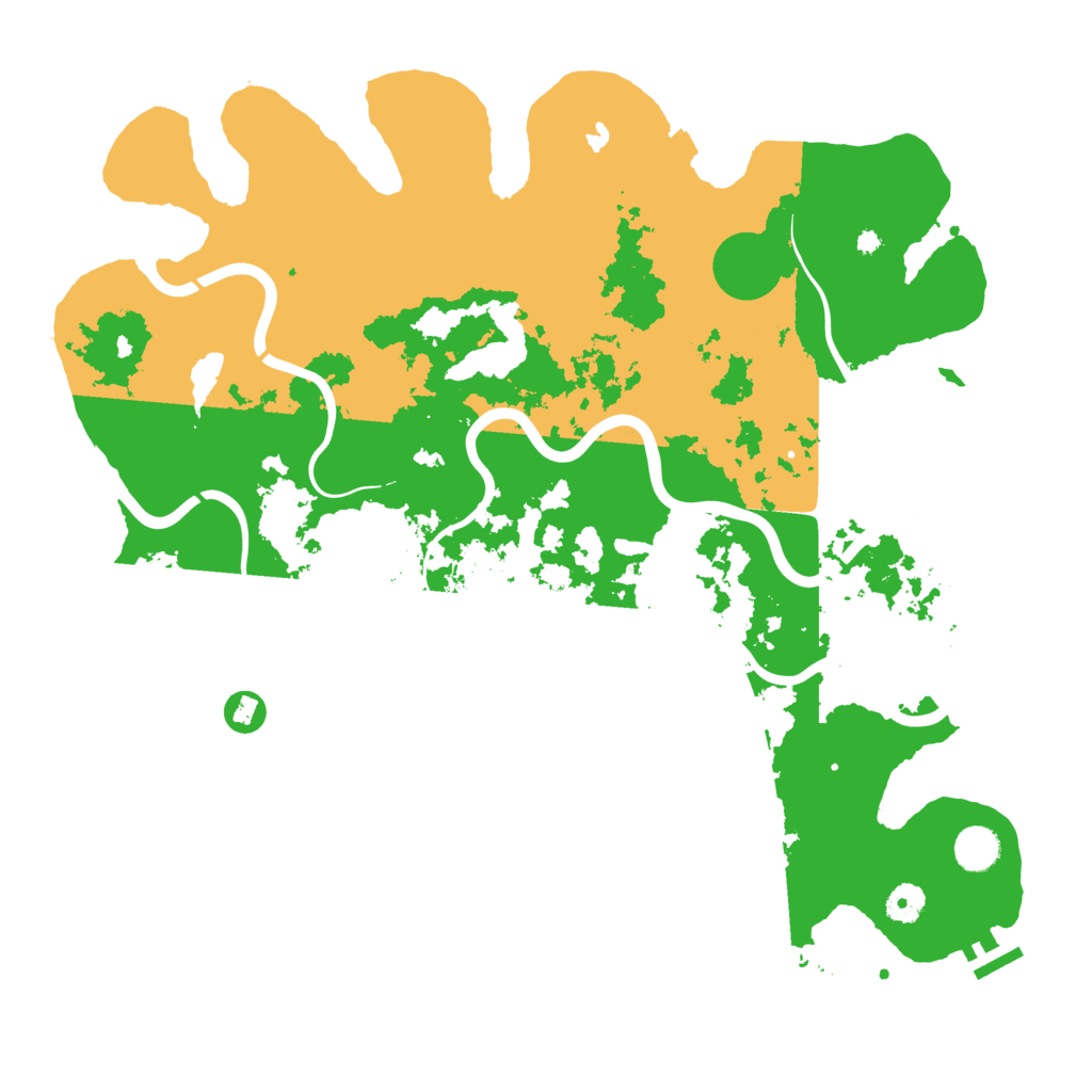 Biome Rust Map: Procedural Map, Size: 4250, Seed: 305279844