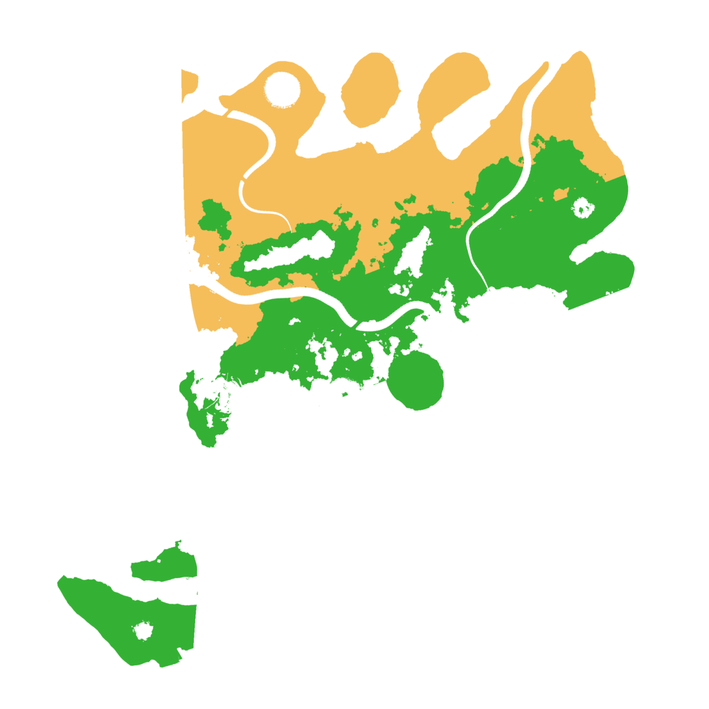 Biome Rust Map: Procedural Map, Size: 3500, Seed: 112493285