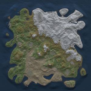 Thumbnail Rust Map: Procedural Map, Size: 4500, Seed: 614676, 19 Monuments