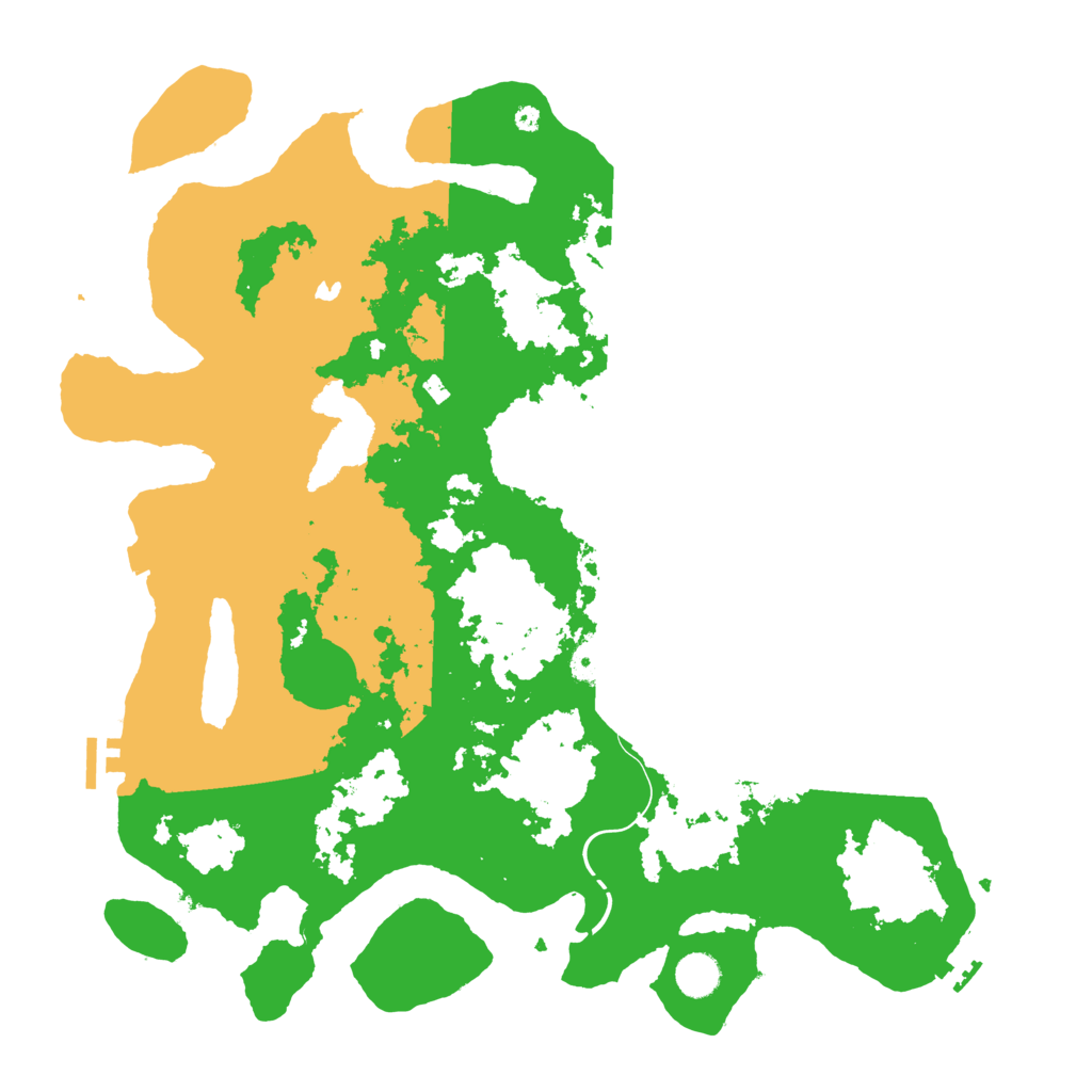 Biome Rust Map: Procedural Map, Size: 4300, Seed: 2500