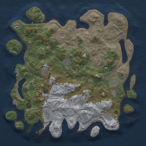 Thumbnail Rust Map: Procedural Map, Size: 4250, Seed: 975345425, 19 Monuments