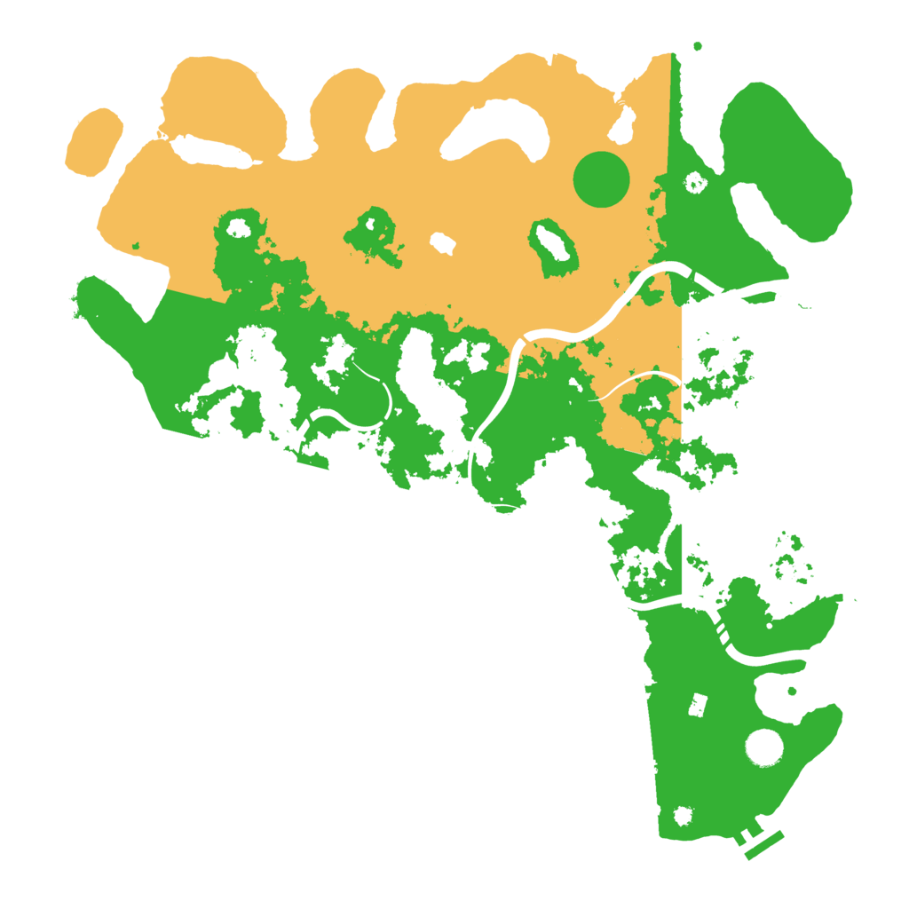 Biome Rust Map: Procedural Map, Size: 4250, Seed: 1392816931