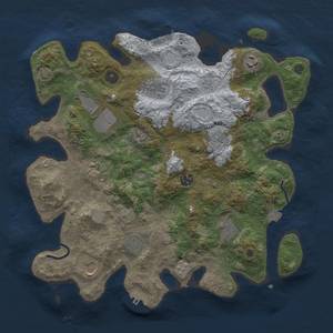 Thumbnail Rust Map: Procedural Map, Size: 3700, Seed: 67008669, 18 Monuments