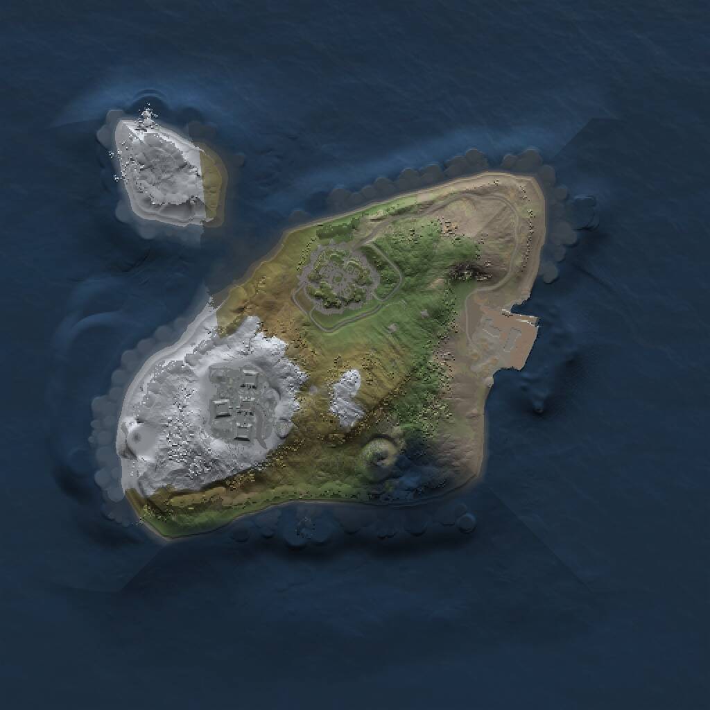 Rust Map: Procedural Map, Size: 1500, Seed: 1630561608, 3 Monuments