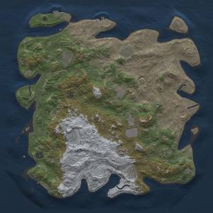 Thumbnail Rust Map: Procedural Map, Size: 4500, Seed: 1290640357, 19 Monuments